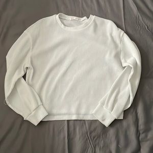 Romwe White long sleeve Top size Small